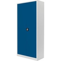 STIER Universalschrank mit 4 Fachböden 1800x800x380mm enzianblau verschweißt von STIER