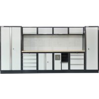 STIER Werkstatteinrichtung Basic 6-teilig mit Lochwand und Multiplex-Arbeitsplatte BxTxH 4235x460x2000mm STIER Werkstatteinrichtung Basic 6-teilig mit Lochwand und Multiplex-Arbeitsplatte BxTxH 4235x460x2000mm von STIER