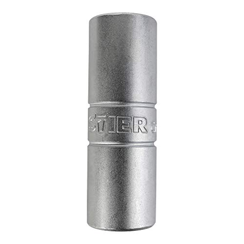 STIER Zündkerzen-Steckschlüsseleinsatz 1/2'', SW 16 mm, 16-er Nuss, Zündkerzennuss von STIER