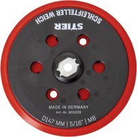Schleifteller Stützteller weich D147mm 5/16" M8 für Exzenterschleifer, 150 mm, mit klett - Stier von STIER