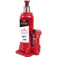 Hydraulik Flaschen-Wagenheber, hohe Belastbarkeit von bis zu 6 Tonnen, mit langem Pumphebel, Car-Jack, Hubhöhe bis 413 mm, geschweißter von STIER