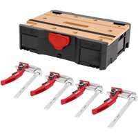Systainer- Set mft T-Loc, mit 4 Hebelzwingen, mobile Werkbank, Lochplatte, 5-teilig - Stier Systainer- Set mft T-Loc, mit 4 Hebelzwingen, mobile Werkbank, Lochplatte, 5-teilig - Stier von STIER