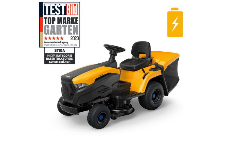 STIGA GARDEN Akku-Rasentraktor Estate 384e, 84 cm Schnittbreite, Tempomat, stufenloses ePower-Getriebe, 30 Ah Akku STIGA GARDEN Akku-Rasentraktor Estate 384e, 84 cm Schnittbreite, Tempomat, stufenloses ePower-Getriebe, 30 Ah Akku von STIGA GARDEN