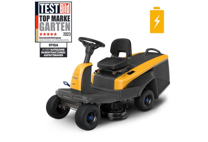 STIGA GARDEN Akku-Rasentraktor Swift 372e, 72 cm Schnittbreite, ePower Wechselakkusystem, inkl. je 2x 7,5Ah & 5Ah Akkus und Ladegerät von STIGA GARDEN