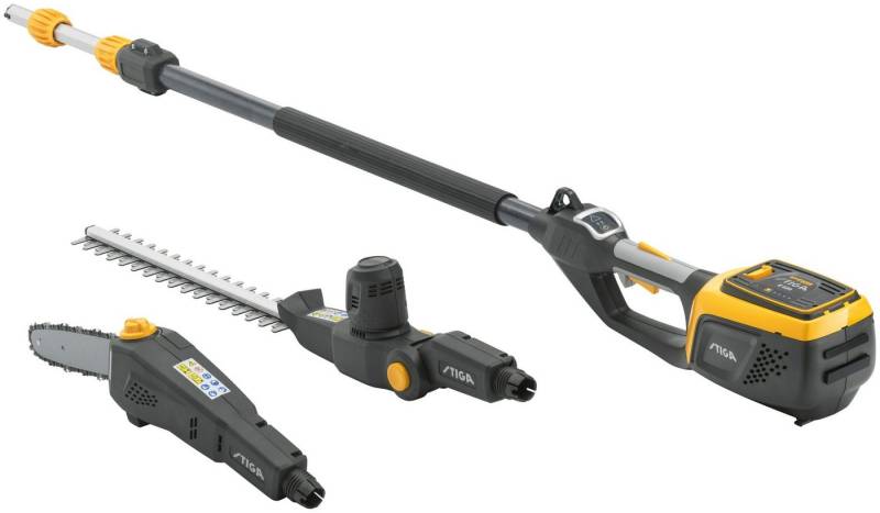 STIGA GARDEN Garten-Multifunktionsgerät MT 500e, 2-in-1, Heckenschere und Kettensäge in einem, ohne Akku und Ladegerät von STIGA GARDEN
