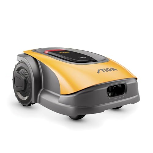 STIGA A1000 Autonomer Roboter-Rasenmäher. Rasenroboter ohne Begrenzungskabel (max. 1400m2). App-Steuerung, 45% Steigung, 7 Mähzonen. Rasenroboter mit GPS RTK Navigation & 4G von STIGA
