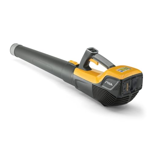 STIGA BL 500e Kit Schnurloser Laubbläser - Leicht, 500W Motor, 55m/s Luftgeschwindigkeit, DREI Geschwindigkeiten - 48V 2Ah Akku und Ladegerät im Lieferumfang enthalten von STIGA