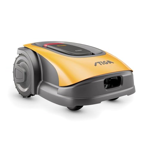 STIGA G 1200 - Roboter-Rasenmäher für bis zu 1200 qm, mit 4 schwenkbaren Messern, STIGA.GO App-Steuerung und Regensensoren von STIGA