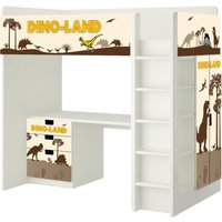 Dinosaurier Möbelfolie Für Ikea Stuva Smastad Hochbett Sh03 von STIKKIPIX