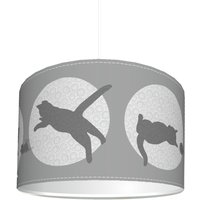 Kinderzimmer Lampenschirm Katzen Babys Grau - Kl52 von STIKKIPIX