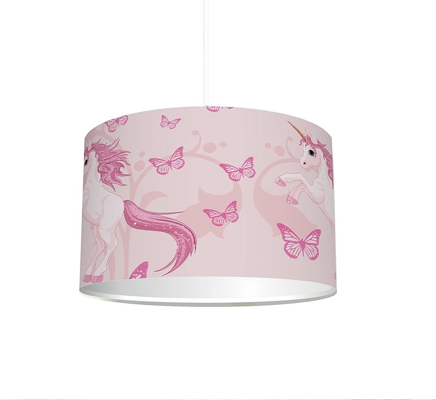 STIKKIPIX Lampenschirm KL06, Kinderzimmer Lampenschirm Einhorn", kinderleicht eine Einhorn-Lampe erstellen, als Steh- oder Hängeleuchte/Deckenlampe, perfekt für Einhorn-begeisterte Mädchen" von STIKKIPIX