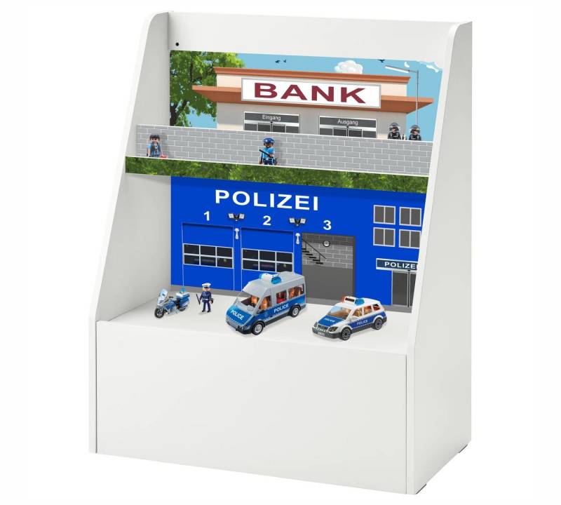 STIKKIPIX Möbelfolie BGSR03, Polizei Möbelaufkleber große BERGIG-Regal (Möbel nicht inklusive) von STIKKIPIX