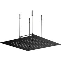 Design Unterputz Regendusche 50x50 aus Edelstahl in Schwarz Matt - Stilform von STILFORM