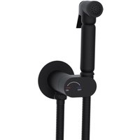 Stilform - Design WC/Bidet Handbrause Kalt/Warm Mischer soho Komplettset mit up Körper :Schwarz Matt von STILFORM