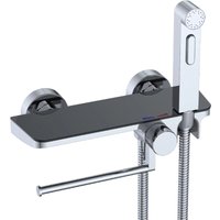 Design WC/Bidet Handbrause mit Ablage und Rollenhalter Komplett Set mit Mischer Aufputz Design WC/Bidet Handbrause mit Ablage und Rollenhalter Komplett Set mit Mischer Aufputz von STILFORM