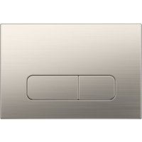Drückerplatte Brushed Nickel Kompatibel zu Geberit Duofix Sigma (UP 320) 2 Mengenspülung von STILFORM