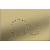 Drückerplatte Edelstahl Gold Gebürstet Kompatibel zu Geberit Duofix Sigma / DELTA 2 Mengenspülung Drückerplatte Edelstahl Gold Gebürstet Kompatibel zu Geberit Duofix Sigma / DELTA 2 Mengenspülung von STILFORM