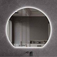 LED-Badspiegel Rund mit flacher Unterkante & Spiegelheizung Größe: 100 - 120 cm:100 cm LED-Badspiegel Rund mit flacher Unterkante & Spiegelheizung Größe: 100 - 120 cm:100 cm von STILFORM