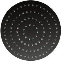 Luxus Edelstahl Regendusche Rund in 30 cm ultraflach in Schwarz Matt - Stilform von STILFORM