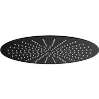Luxus Edelstahl Regendusche Rund in 40 cm ultraflach in Schwarz Matt - Stilform von STILFORM