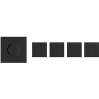 Soho 4 Wege Unterputz Thermostat Armatur Schwarz Matt Soho 4 Wege Unterputz Thermostat Armatur Schwarz Matt von STILFORM