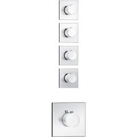 Soho 4 Wege Unterputz Thermostat Armatur inkl UP-Körper von STILFORM