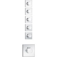 Soho 5 Wege Unterputz Thermostat Armatur inkl UP-Körper von STILFORM