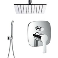 Soho Regendusche Komplett Set Eckig:Deckenhalterung Soho Regendusche Komplett Set Eckig:Deckenhalterung von STILFORM