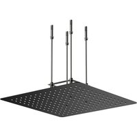 Design Unterputz Regendusche 40x40 aus Edelstahl in Schwarz Matt - Stilform von STILFORM