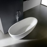 Freistehende Badewanne Soho 2.0 160, 168 oder 180 cm - Mineralguss:180 x 80 x 60 von STILFORM