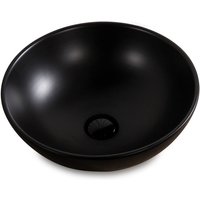 Stilform - Highline Waschbecken Schwarz Matt aus Keramik als Aufsatzwaschbecken ohne Hahnloch von STILFORM
