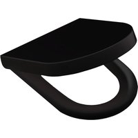 WC-Sitz Soho mit Absenkautomatik in Schwarz Matt (Duroplast) von STILFORM