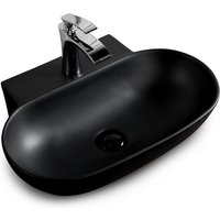 Stilform - Wand Keramik Waschbecken Marina 3.0 Matt Schwarz 55 cm von STILFORM