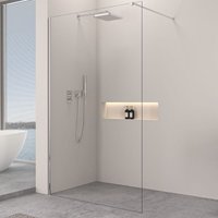 Walk-In Duschtrennwand 10mm ESG Glas 80-160 cm:90 cm, Ohne Handtuchhalter, Chrom Walk-In Duschtrennwand 10mm ESG Glas 80-160 cm:90 cm, Ohne Handtuchhalter, Chrom von STILFORM