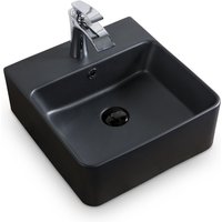 Wand Hänge Gäste WC Keramik Waschbecken Soho dünner Rand 40 x 42 cm Matt Schwarz Wand Hänge Gäste WC Keramik Waschbecken Soho dünner Rand 40 x 42 cm Matt Schwarz von STILFORM