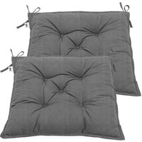 2er Set Sitzkissen 40x40x8cm grau meliert - Stilista 2er Set Sitzkissen 40x40x8cm grau meliert - Stilista von STILISTA