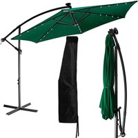 STILISTA® Ampelschirm Sonnenschirm 300 cm LED Grün von STILISTA