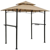 STILISTA® Grillpavillon Pavillon 240x150x245 cm Beige von STILISTA