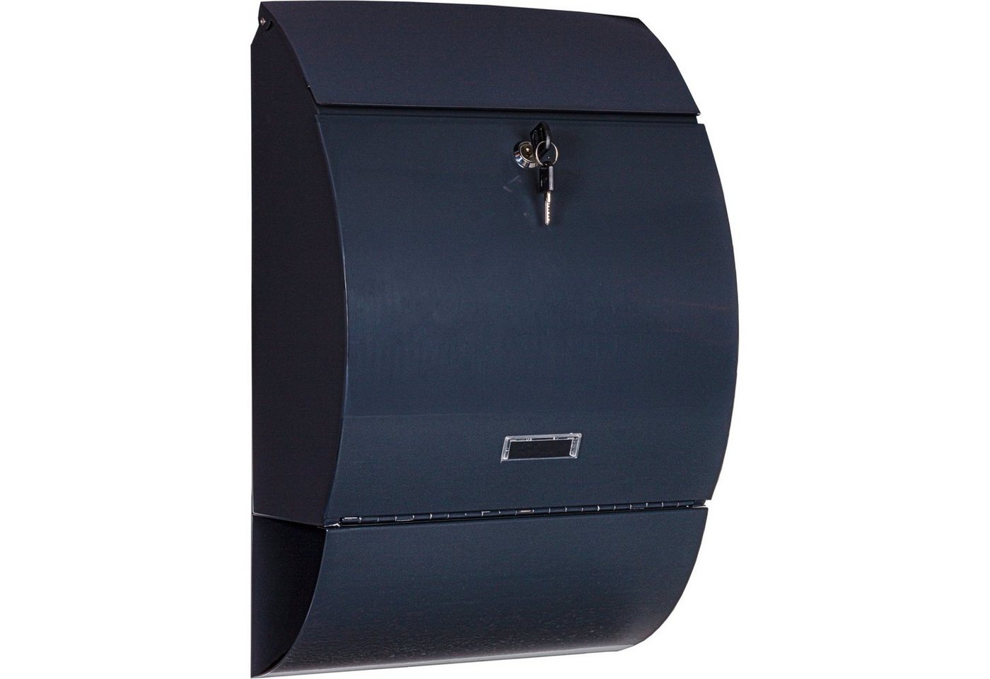 STILISTA Briefkasten Briefkasten Postkasten mit Zeitungsfach (inkl. 2 Schlüssel), pulverbeschichtetes Metall, Edelstahl, Farb- und Modellwahl von STILISTA