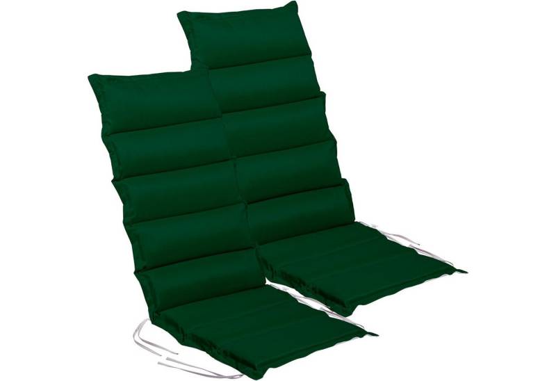 STILISTA Sitzauflage Stuhlauflage Hochlehner Sitzpolster Stuhlkissen, (Kombi Set, 2 St), 120 x 47 x 5 cm, Wendefunktion, Indoor und Outdoor, Farbauswahl von STILISTA