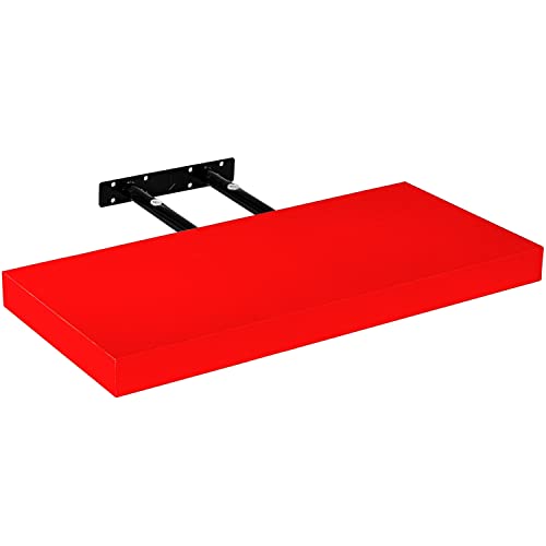 STILISTA Wandregal Volato, freischwebend, Farb- & Größenwahl, 60 cm Rot von STILISTA
