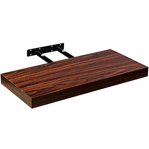 STILISTA Wandregal Volato, freischwebend, Farb- & Größenwahl, 80 cm Holzdekor-dunkel von STILISTA