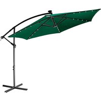 STILISTA® Ampelschirm Sonnenschirm 300 cm LED, grün von STILISTA