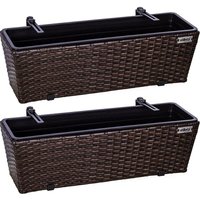 Stilista - 2er Balkonkasten, braun Stilista - 2er Balkonkasten, braun von STILISTA