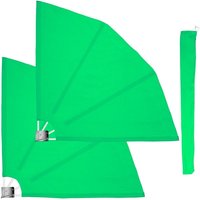 Stilista - 2er Set Balkon Sichtschutz 140x140 grün von STILISTA