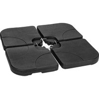 Stilista - 4tlg Ampelschirmständer eckig mit Haken von STILISTA