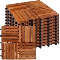 Stilista - Holzfliesen, FSC®-zertifiziertes Akazienholz, 30 x 30 cm, 1 m² 2 m² 3 m² oder 5 m² - Auswahl 1 m² (11er Set) von STILISTA