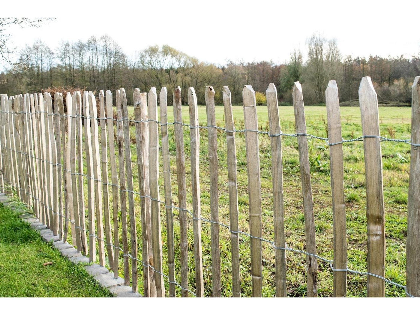 STILTREU Staketenzaun Englischer Staketenzaun Kastanie - Länge 5 m, H50 cm, Abstand 6-8 cm STILTREU Staketenzaun Englischer Staketenzaun Kastanie - Länge 5 m, H50 cm, Abstand 6-8 cm von STILTREU