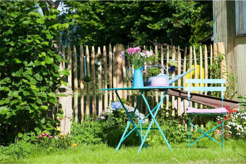 STILTREU Staketenzaun Franz. Premium Staketenzaun Kastanie - 5 m, H50 cm, Abstand 2-3 cm von STILTREU