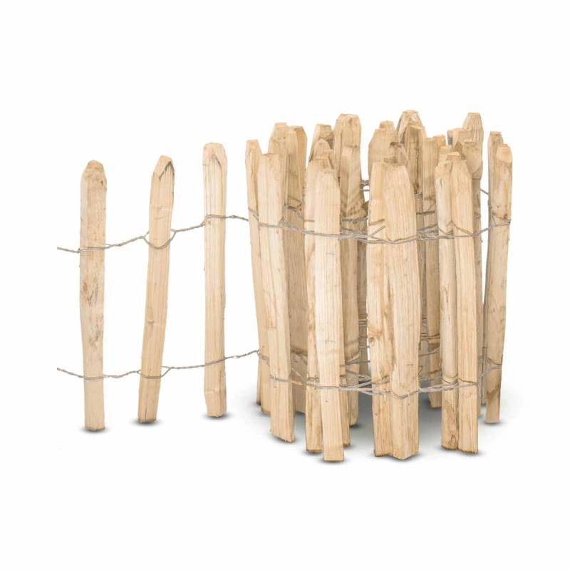Stiltreu Englischer Staketenzaun Kastanie 500 cm x 50 cm Lattenabstand 8-10 cm von STILTREU